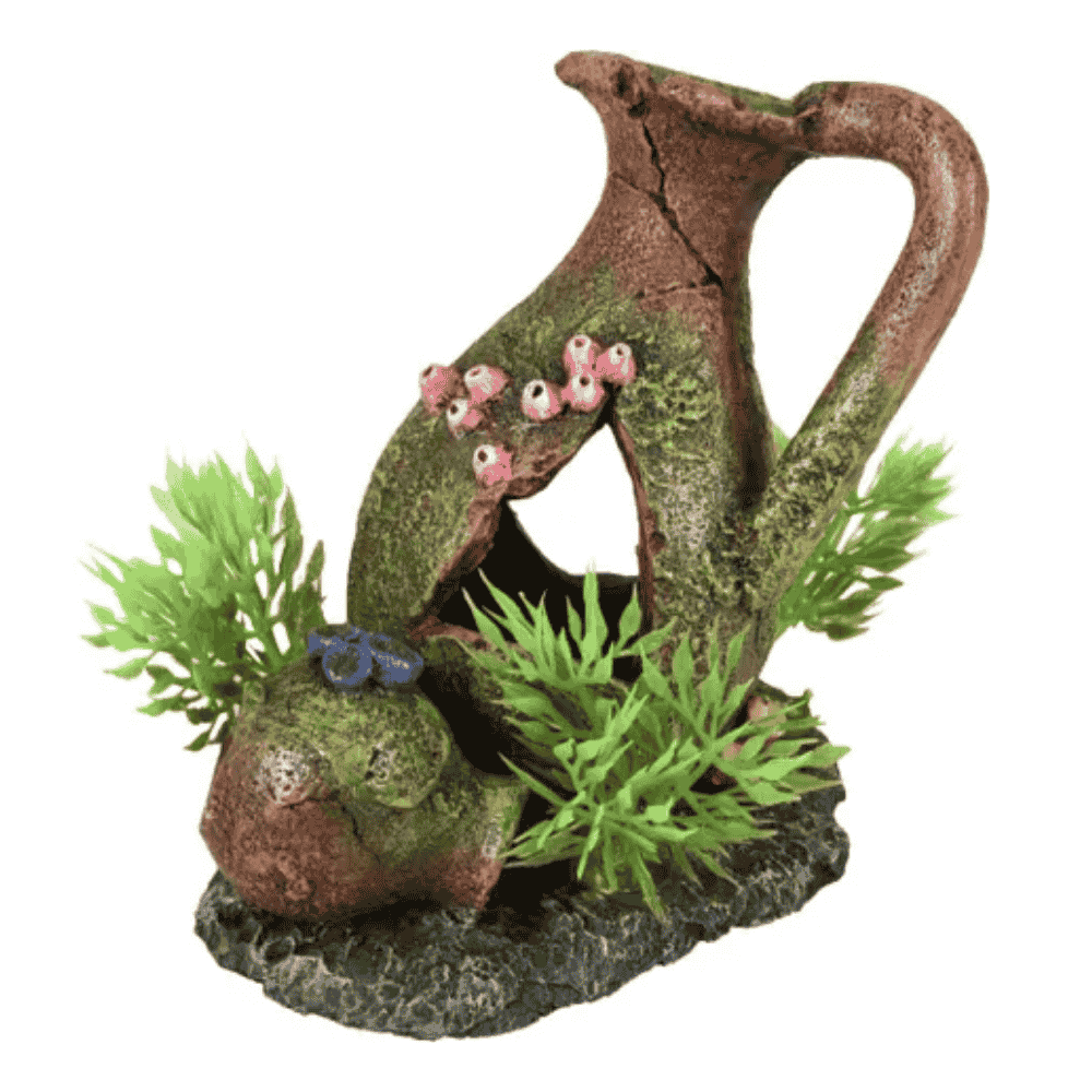 Flamingo Moza Vasijas con Plantas Decoración para Acuarios al mejor precio -todoastorenimal.com