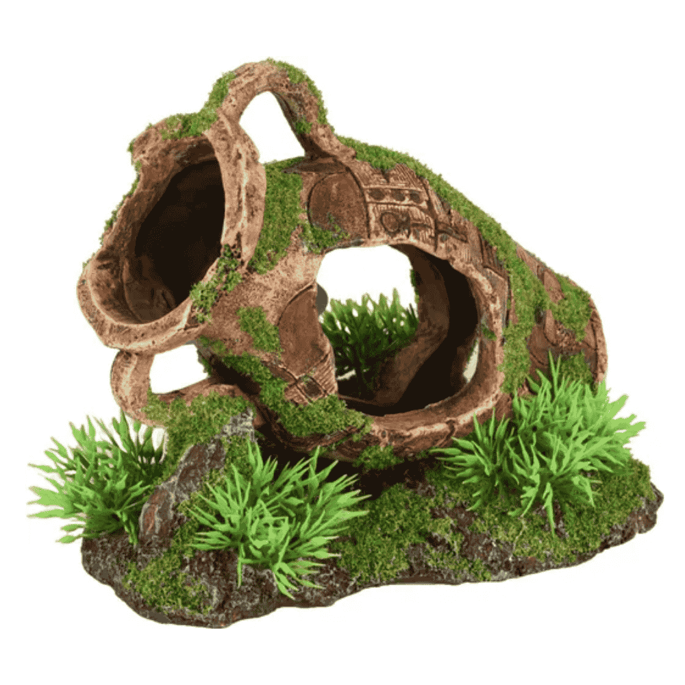 Flamingo Moza Vasijas con Plantas Decoración para Acuarios al mejor precio -todoastorenimal.com