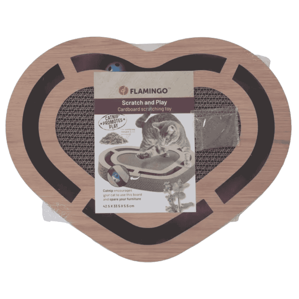 Flamingo Poro Juguete Rascador 42,5x33,5x5,5cm para Gatos al mejor precio -todoastorenimal.com