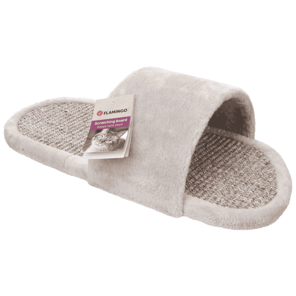 Flamingo Tabla Cleo Gris Forma de Chancla Rascador para Gatos 50,5x24x14cm al mejor precio -todoastorenimal.com