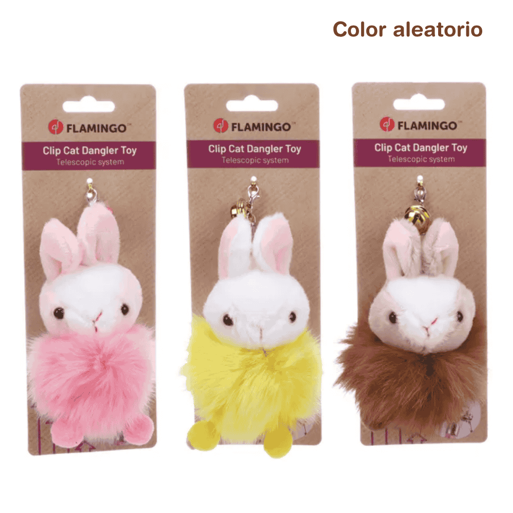 Flamingo Wiep Conejo para Vara Juguete para Gatos 1 ud al mejor precio -todoastorenimal.com