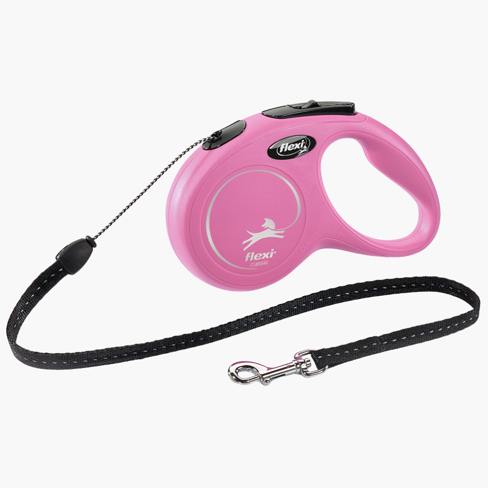 Flexi New Classic S Cordon 5M Rosa al mejor precio -todoastorenimal.com