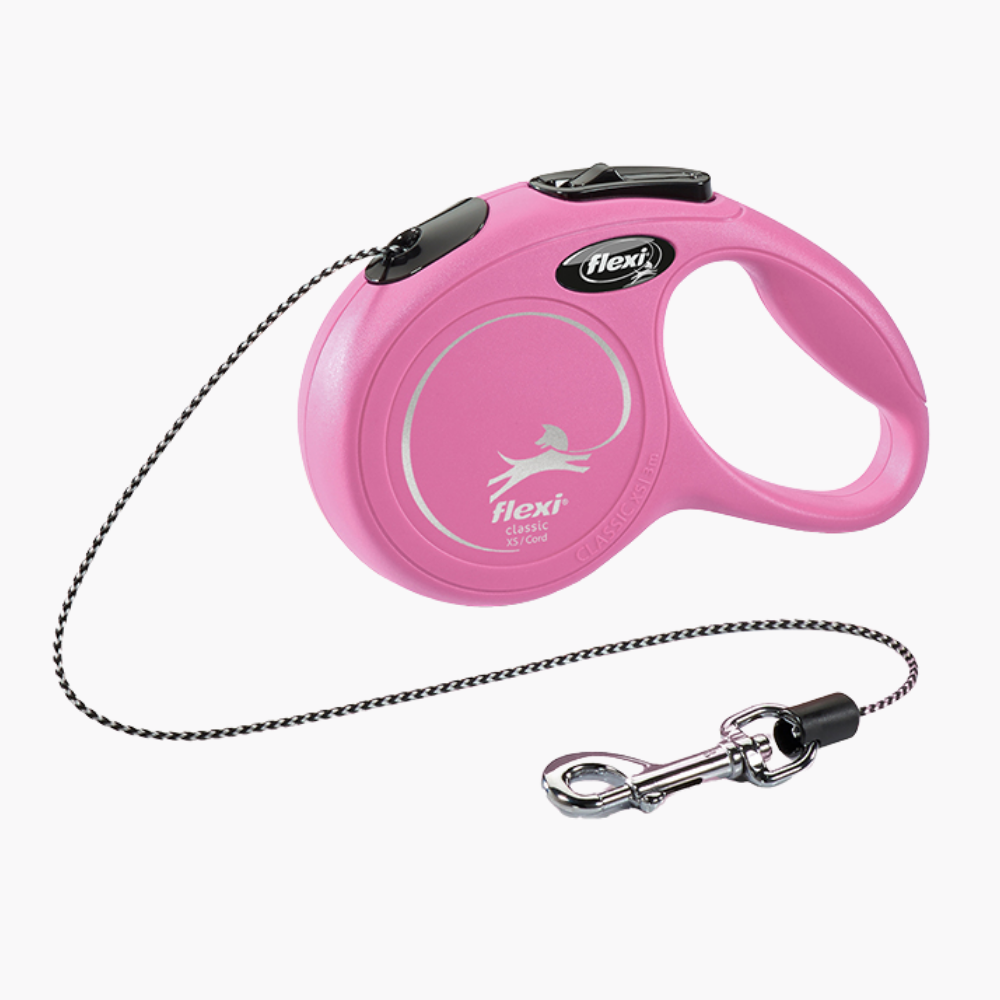 Flexi New Classic XS Cordon 3M Rosa al mejor precio -todoastorenimal.com