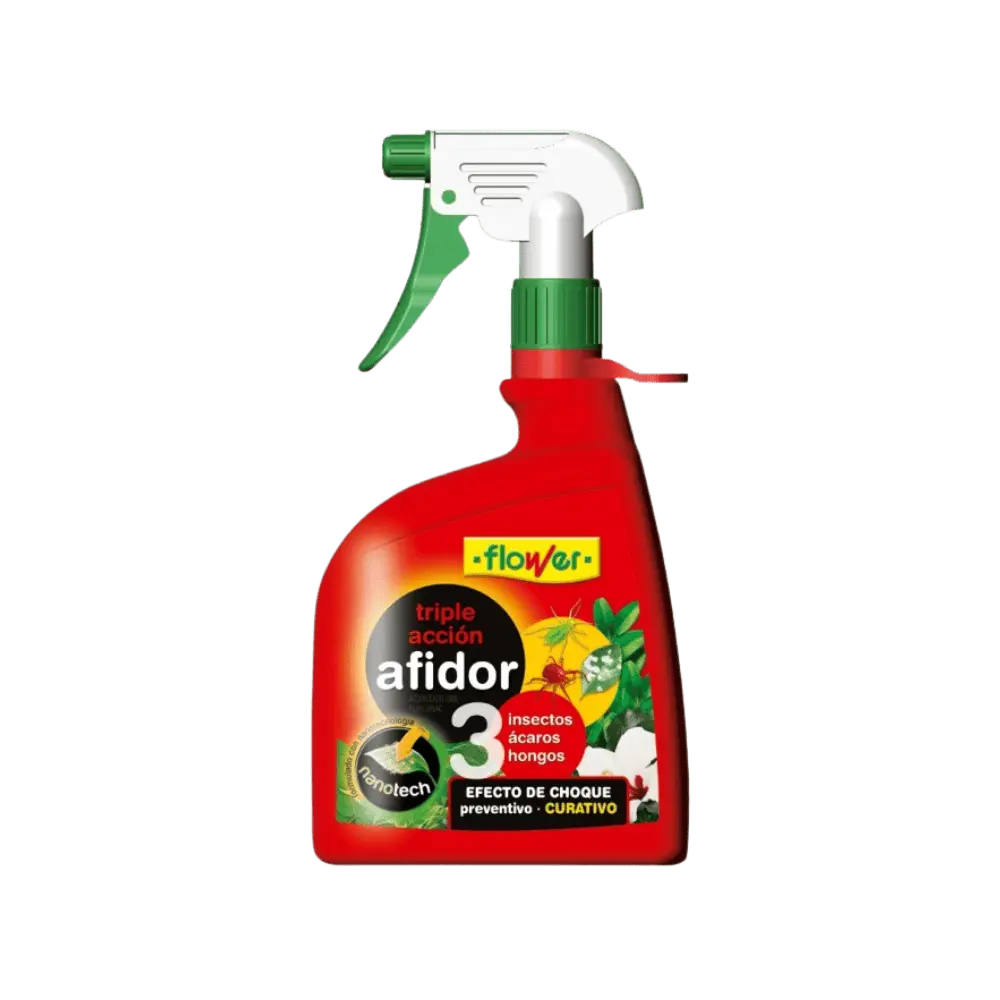 Flower Afidor Triple Acción Insecticida Fungicida y Acaricida 450 ml al mejor precio -todoastorenimal.com