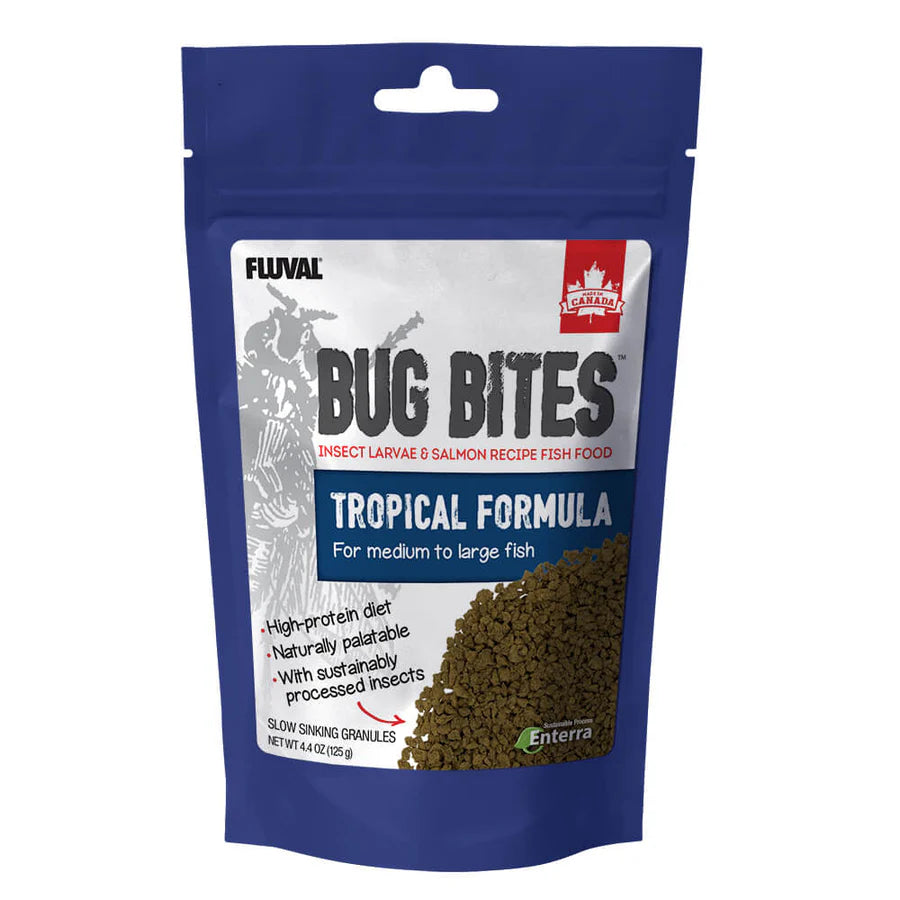 Fluval Bug Bites Larva Comida a Base de Insectos Gránulos al mejor precio -todoastorenimal.com