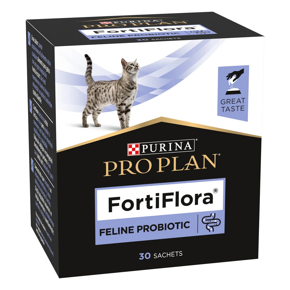 Fortiflora Pro Plan 30 sobres de 1 g Suplemento Probiótico en Polvo para Gatos al mejor precio -todoastorenimal.com
