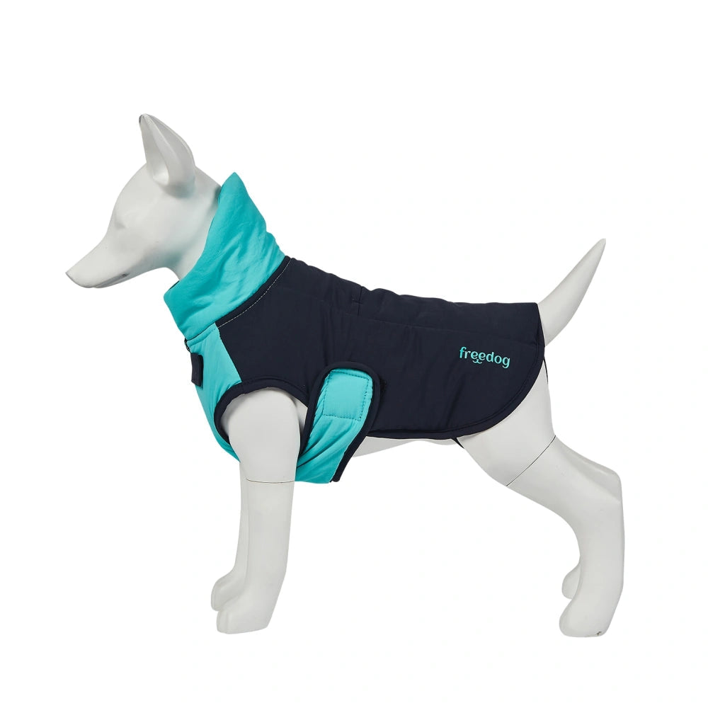 Freedog Abrigo Impermeable Urban Blizzard Navy/Aqua para Perros al mejor precio -todoastorenimal.com