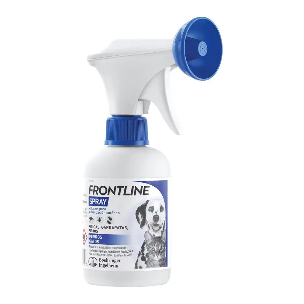 Frontline Spray Antiparasitario para Perros y Gatos | Elimina Pulgas, Garrapatas y Piojos al mejor precio -todoastorenimal.com