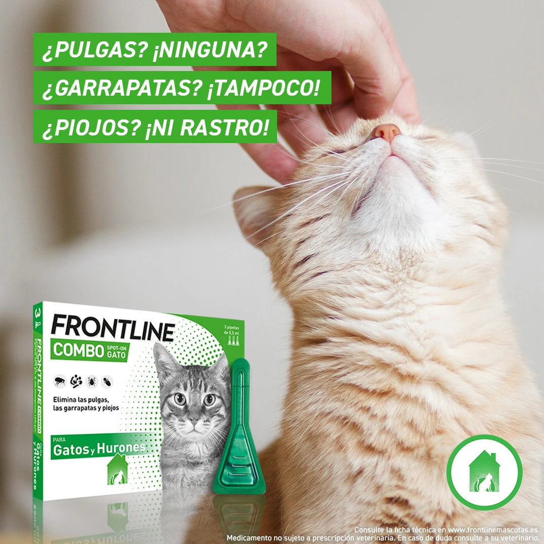 Frontline® Combo Antiparasitario Spot On para Gatos 3 Pipetas al mejor precio -todoastorenimal.com