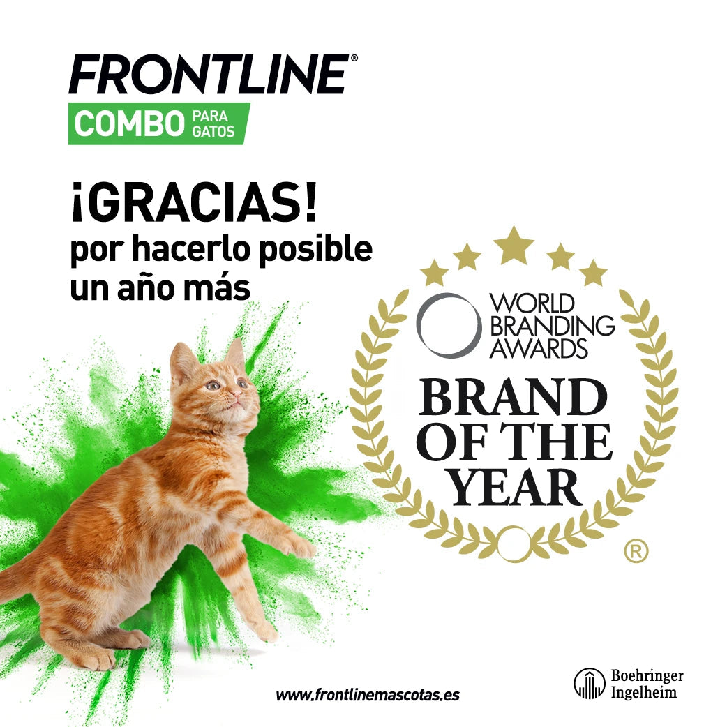 Frontline® Combo Antiparasitario Spot On para Gatos 3 Pipetas al mejor precio -todoastorenimal.com