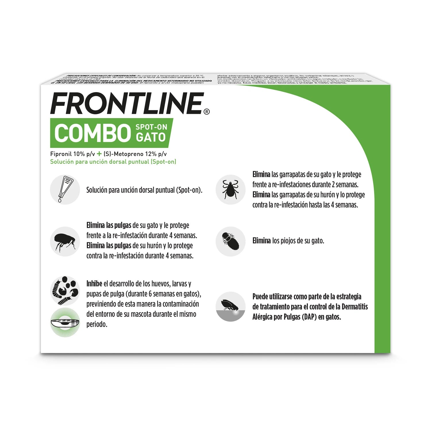 Frontline® Combo Antiparasitario Spot On para Gatos 3 Pipetas al mejor precio -todoastorenimal.com