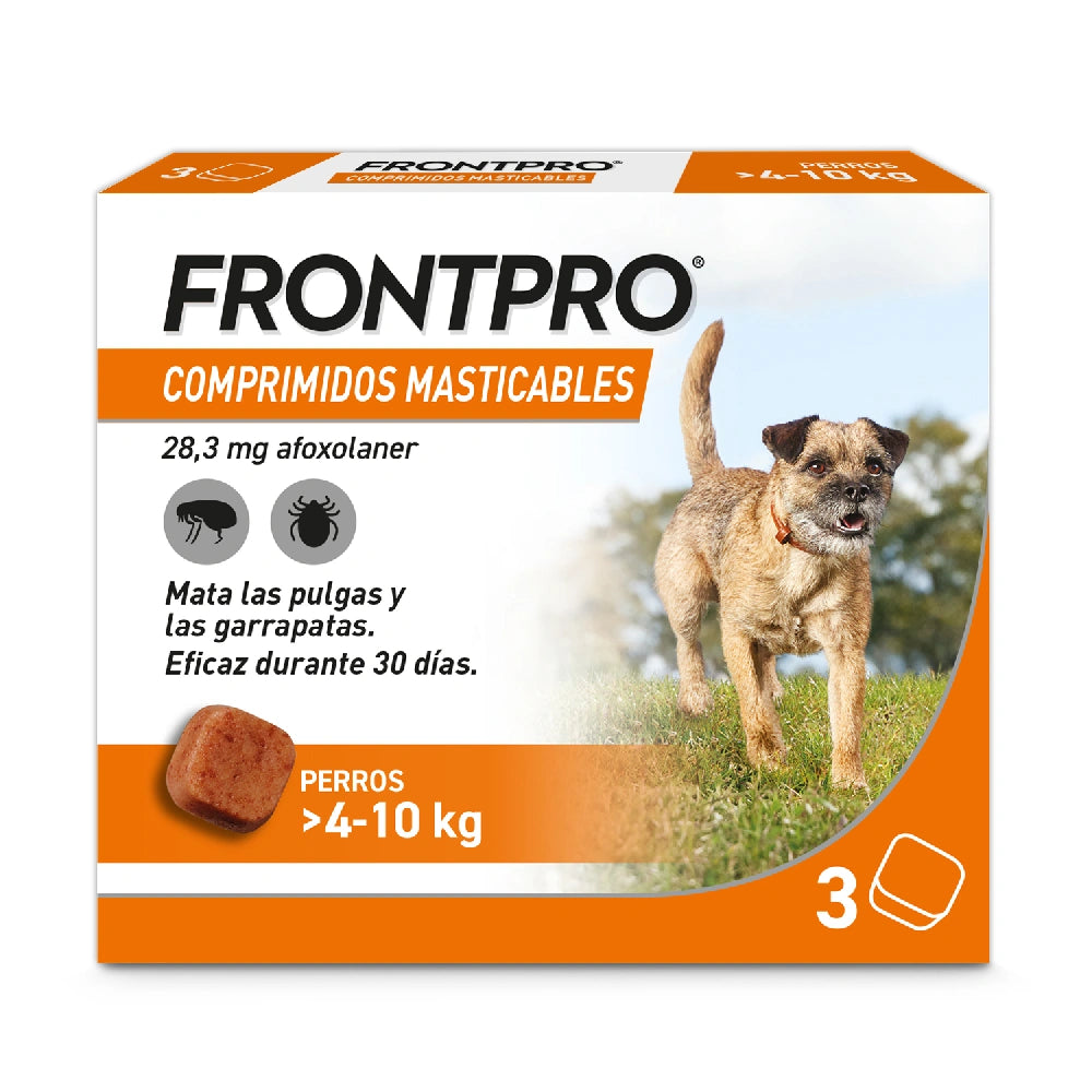 Frontpro Comprimidos Masticables Antiparasitarios para Perros 3 uds. al mejor precio -todoastorenimal.com