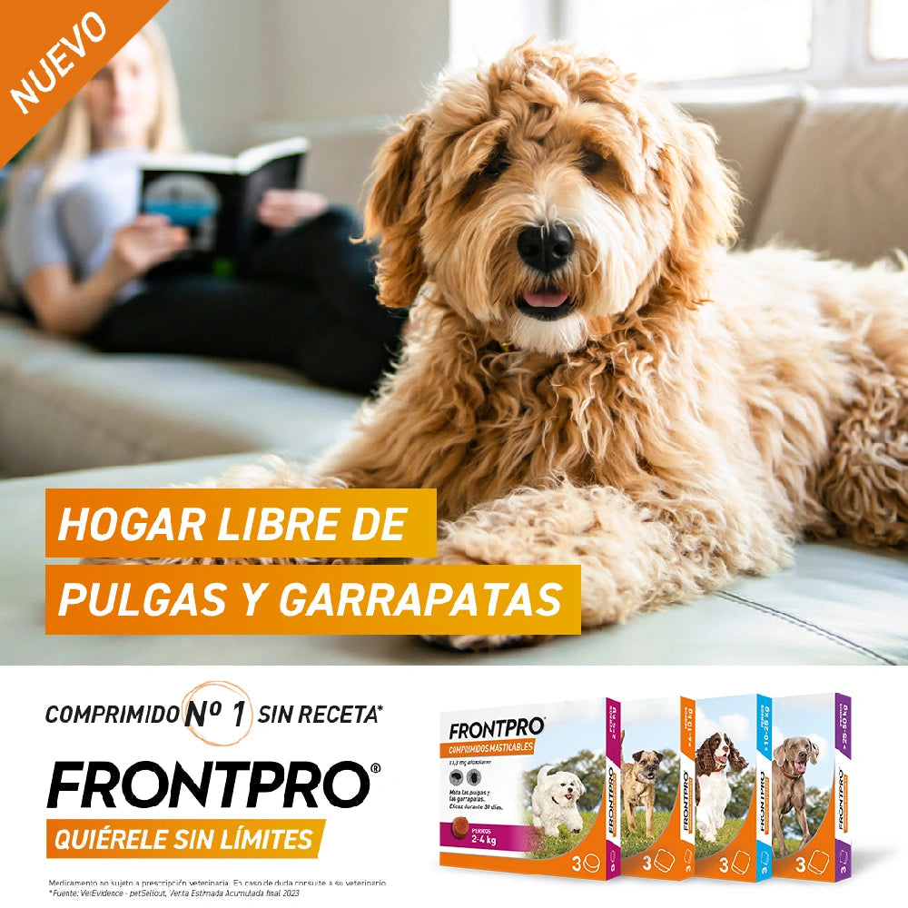 Frontpro Comprimidos Masticables Antiparasitarios para Perros 3 uds. al mejor precio -todoastorenimal.com