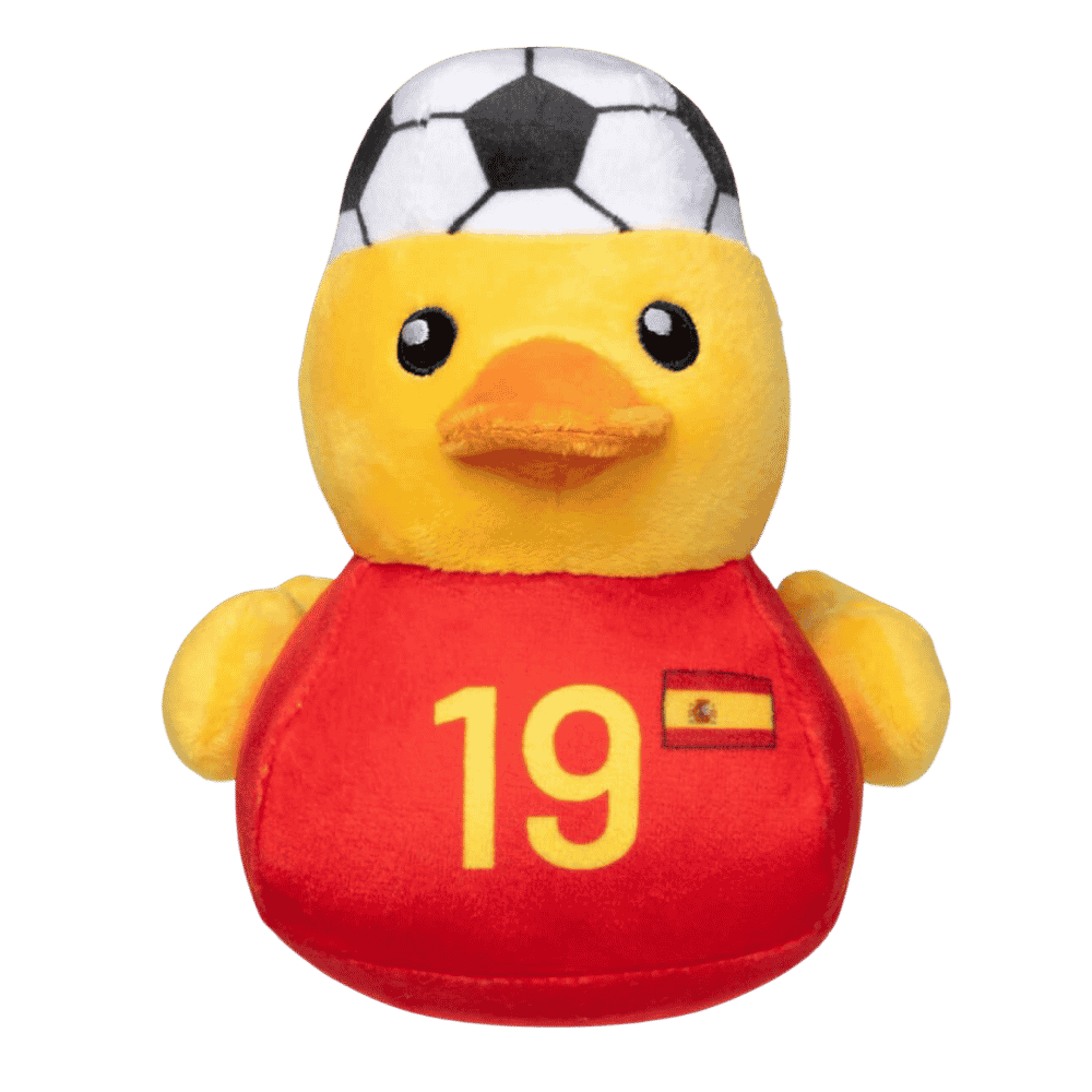 FuzzYard Toy Pato Mundial España Número 19 | Especial Mundial 2026 al mejor precio -todoastorenimal.com