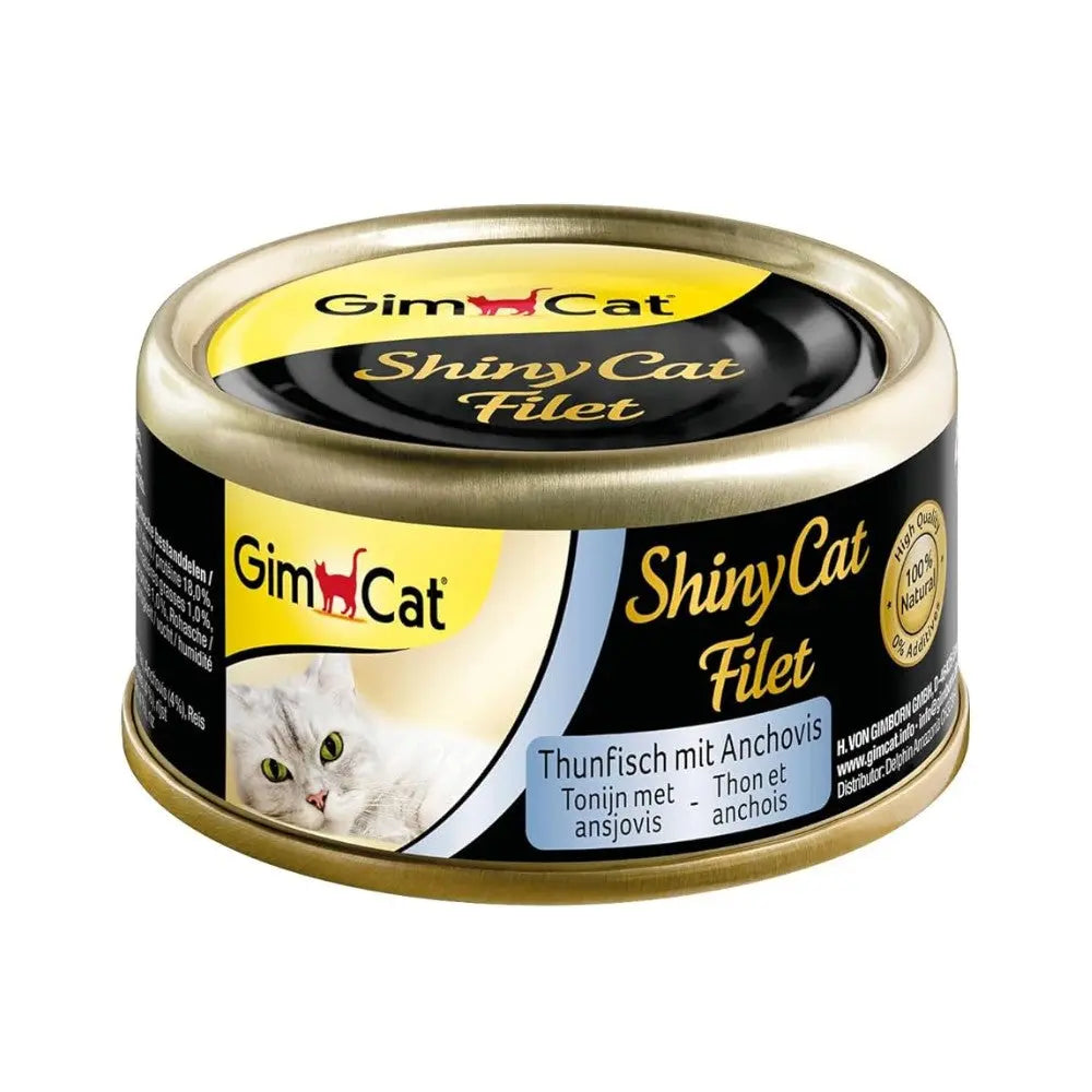 Gimcat Shiny Cat Filetes 70 g Lata Comida Húmeda para Gatos al mejor precio -todoastorenimal.com