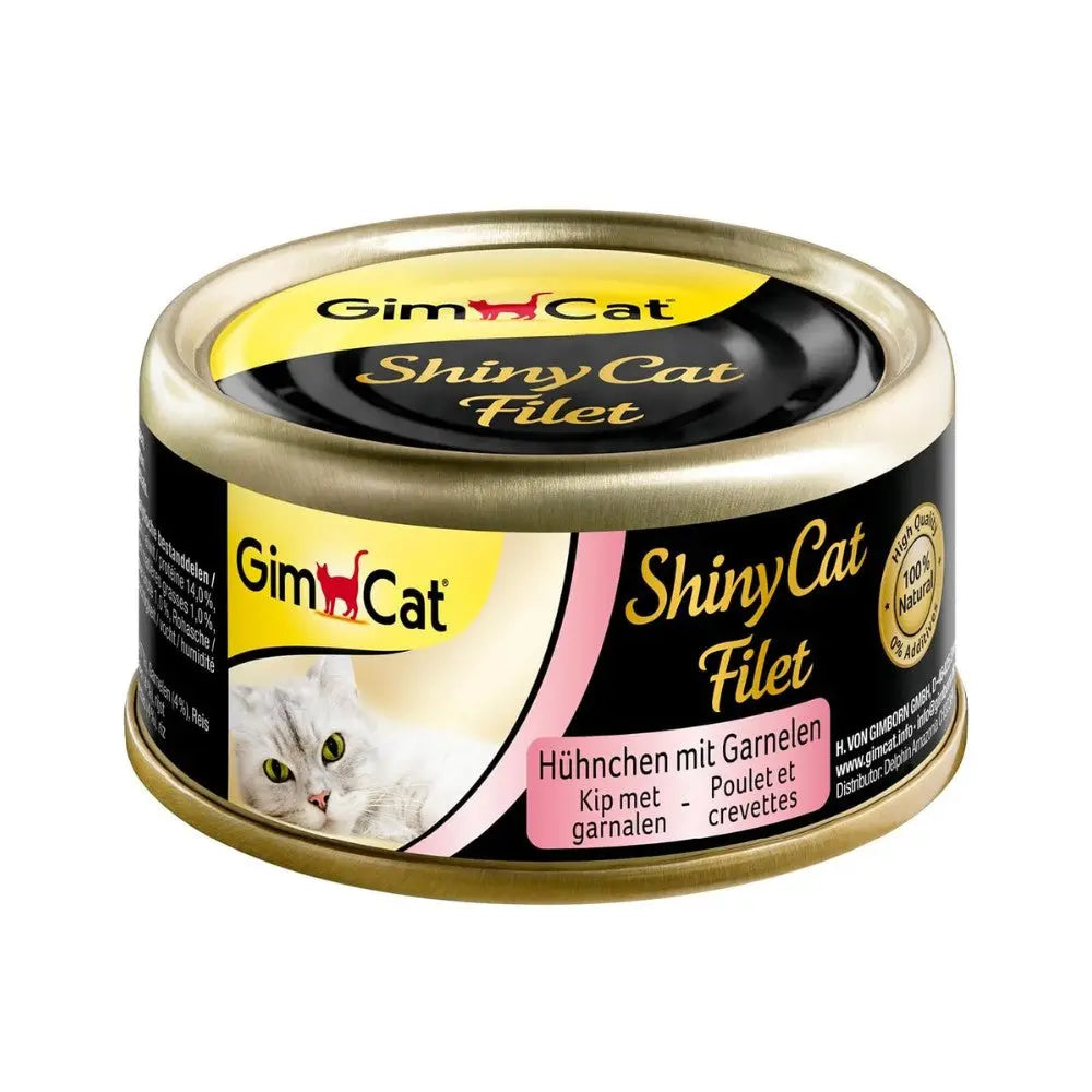 Gimcat Shiny Cat Filetes 70 g Lata Comida Húmeda para Gatos al mejor precio -todoastorenimal.com