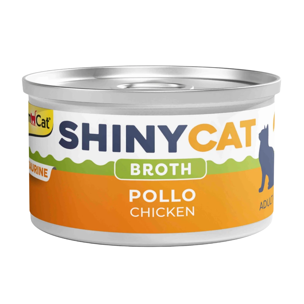 Gimcat Shinycat Caldo para Gatos 70 g en Lata al mejor precio -todoastorenimal.com