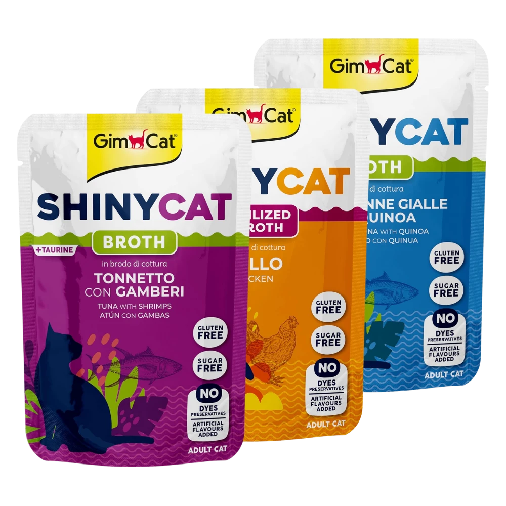 Gimcat Shinycat Caldo para Gatos 70 g en Sobre al mejor precio -todoastorenimal.com