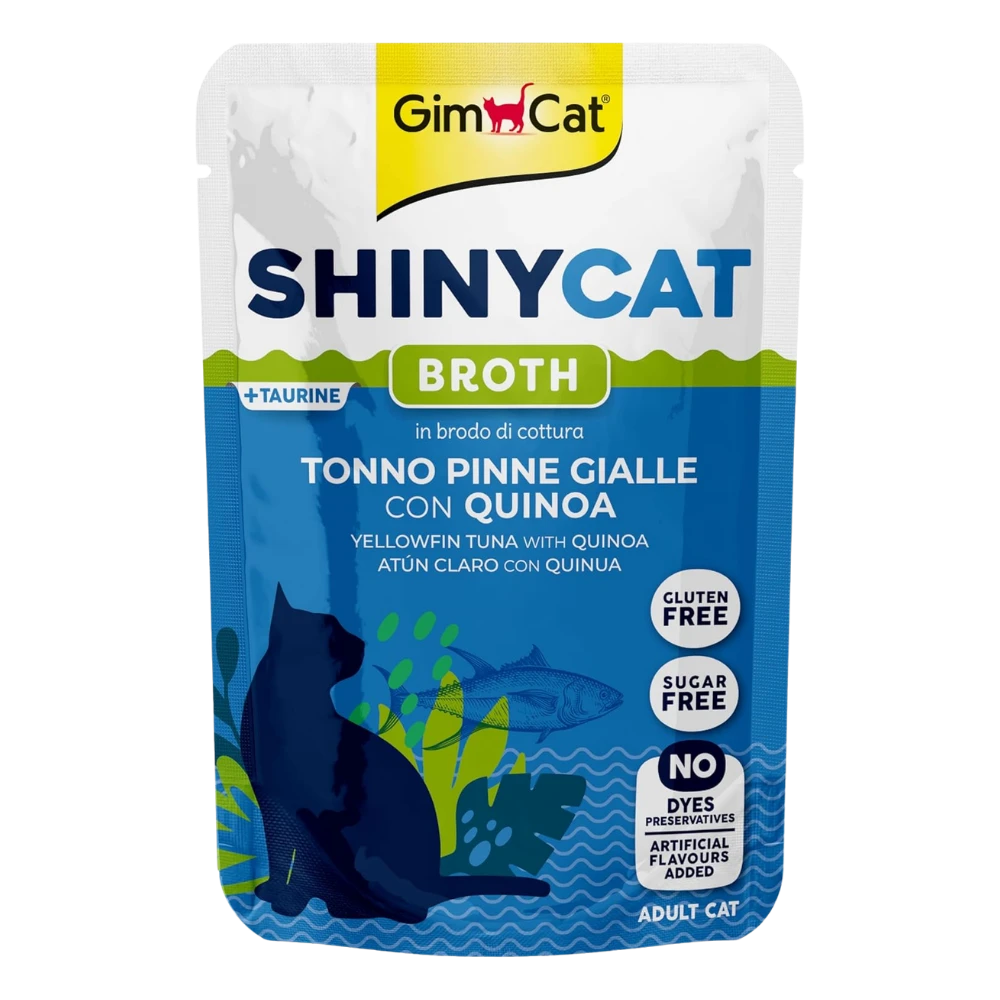 Gimcat Shinycat Caldo para Gatos 70 g en Sobre al mejor precio -todoastorenimal.com