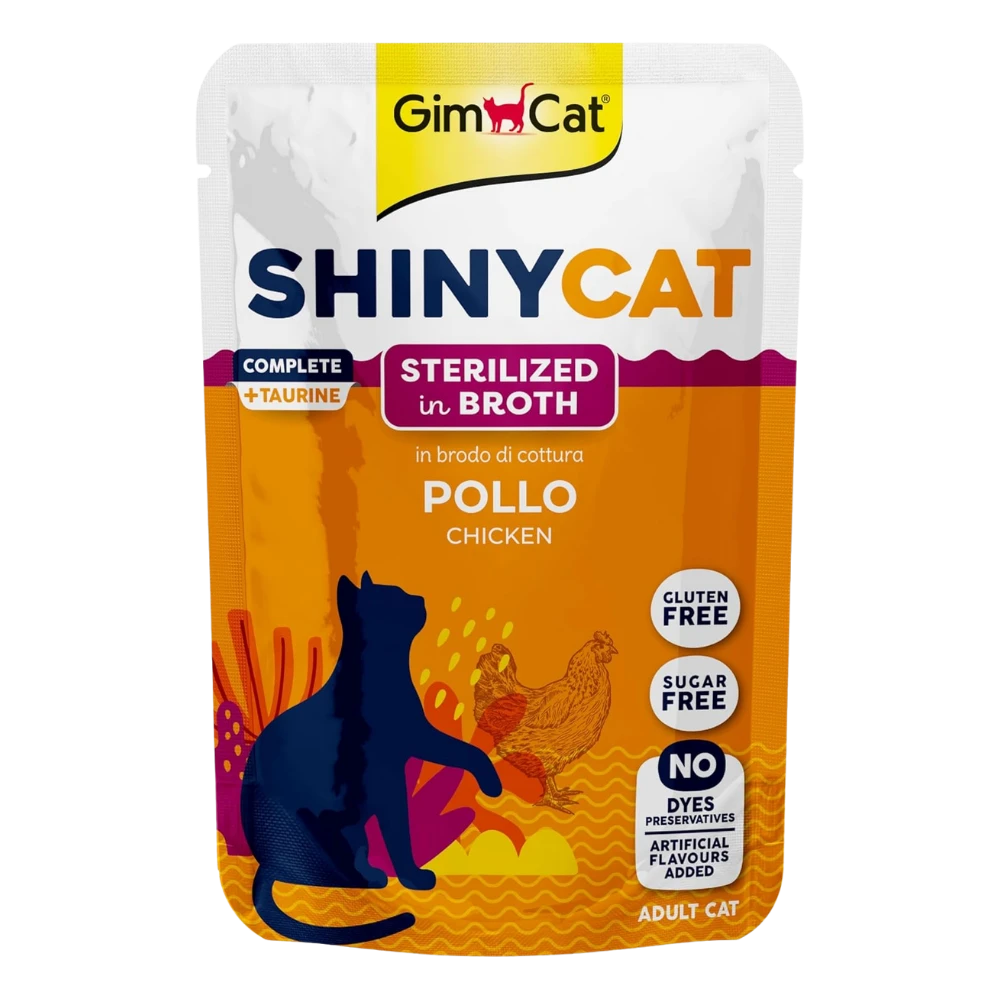 Gimcat Shinycat Caldo para Gatos 70 g en Sobre al mejor precio -todoastorenimal.com