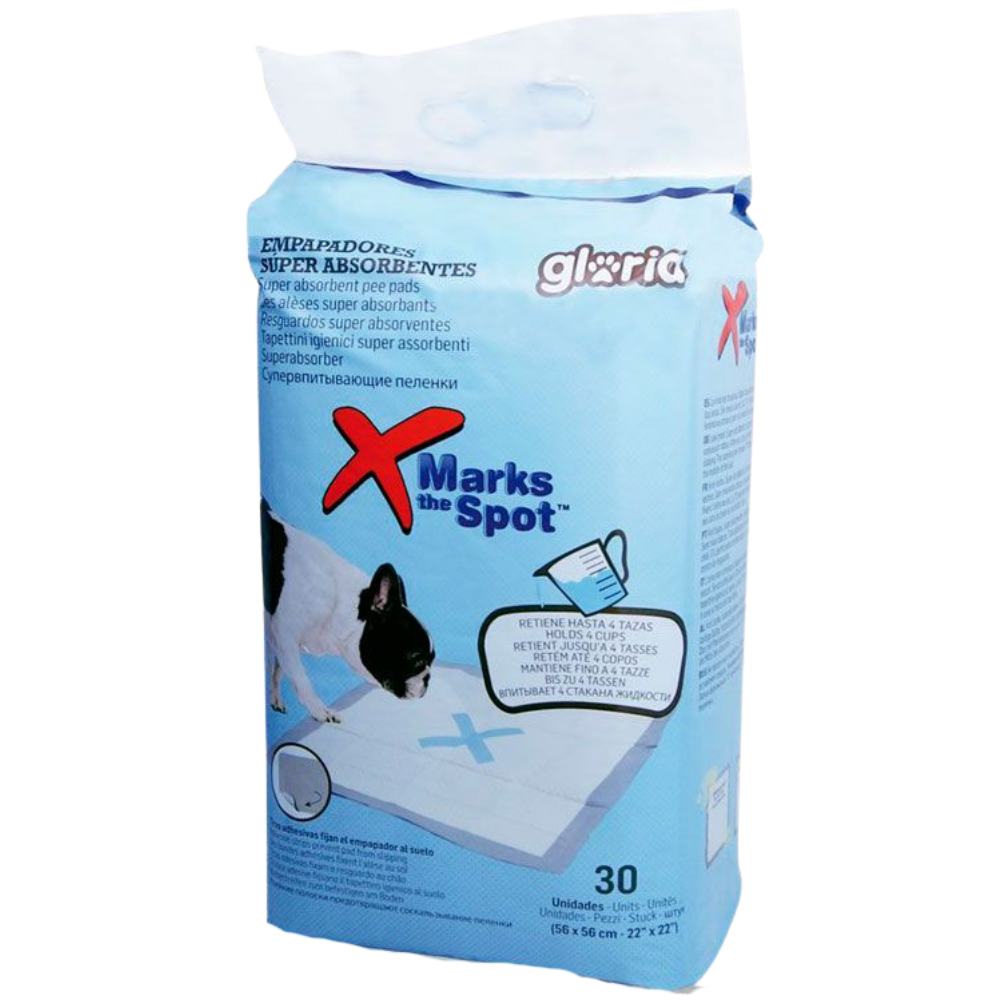 Gloria Empapador Súper Absorbentes 56x56 cm Pack 30 uds | Ideal para Cachorros o Perros Sénior al mejor precio -todoastorenimal.com