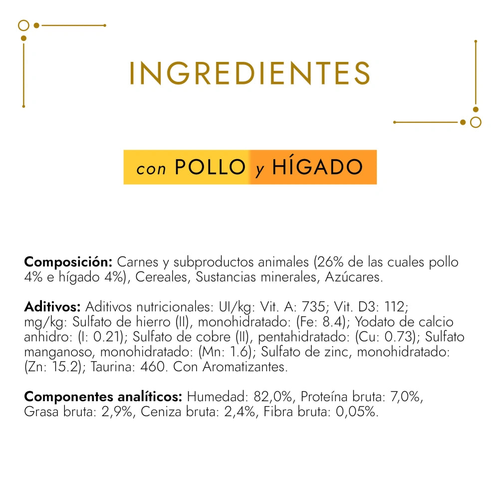 Gourmet Gold Bocaditos Pollo e Hígado 85 g Comida Húmeda para Gatos al mejor precio -todoastorenimal.com