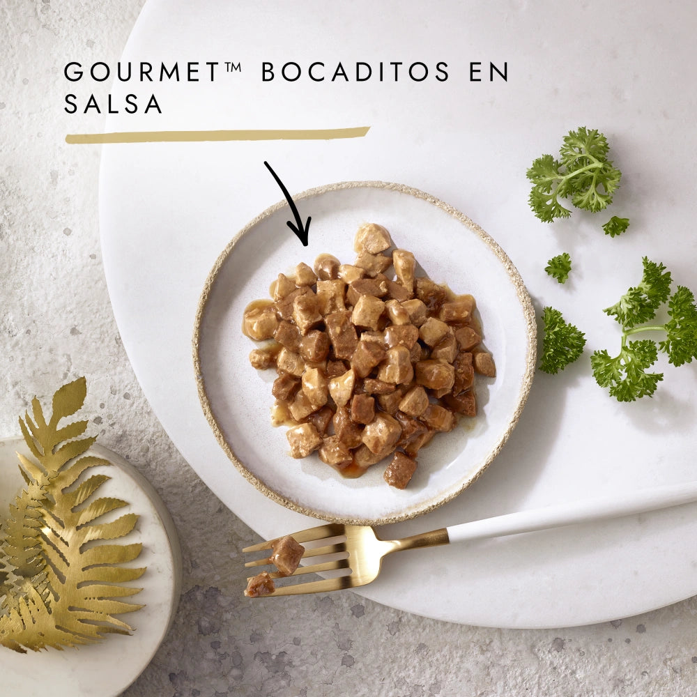 Gourmet Gold Bocaditos Pollo e Hígado 85 g Comida Húmeda para Gatos al mejor precio -todoastorenimal.com