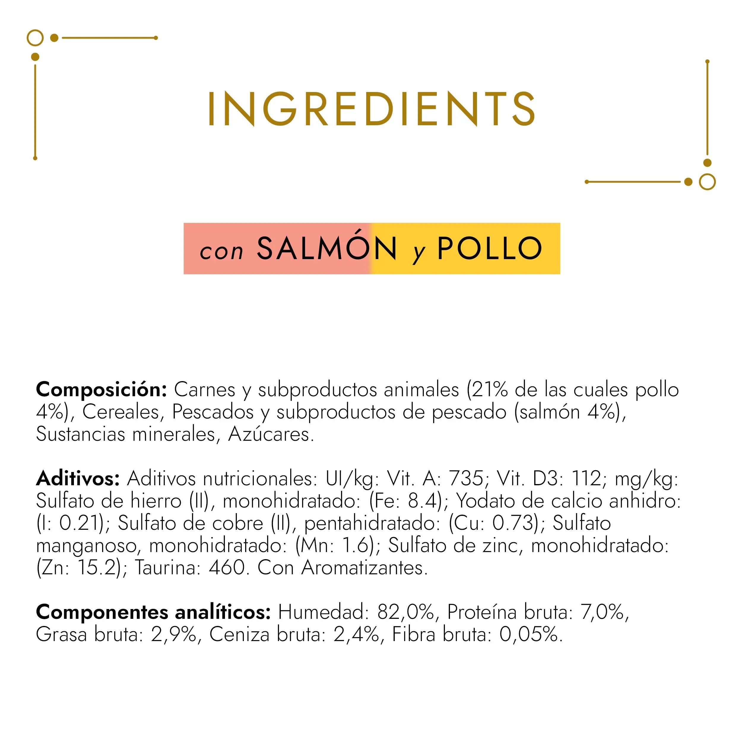 Gourmet Gold Bocaditos Salmón&Pollo 85 g al mejor precio -todoastorenimal.com