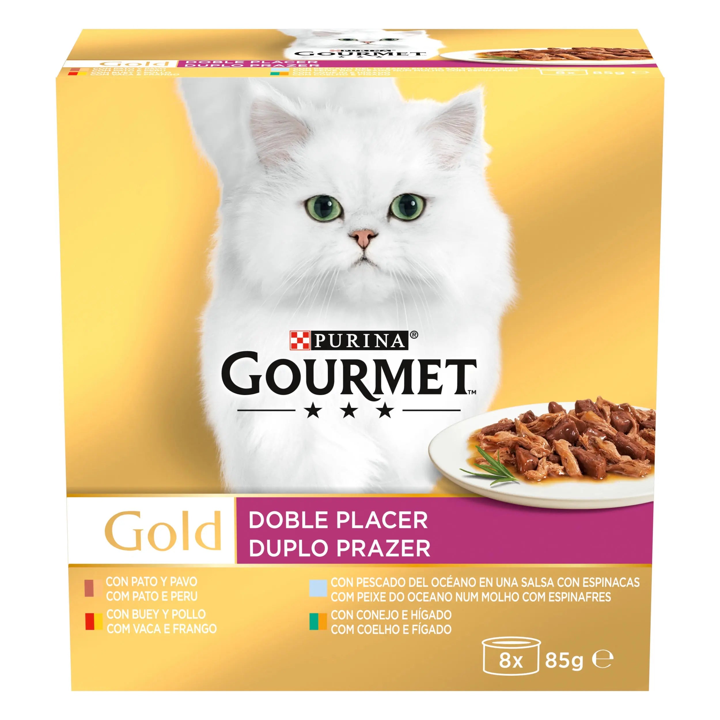 Gourmet Gold Doble Placer Pack Surtido Pack 8X85 g al mejor precio -todoastorenimal.com