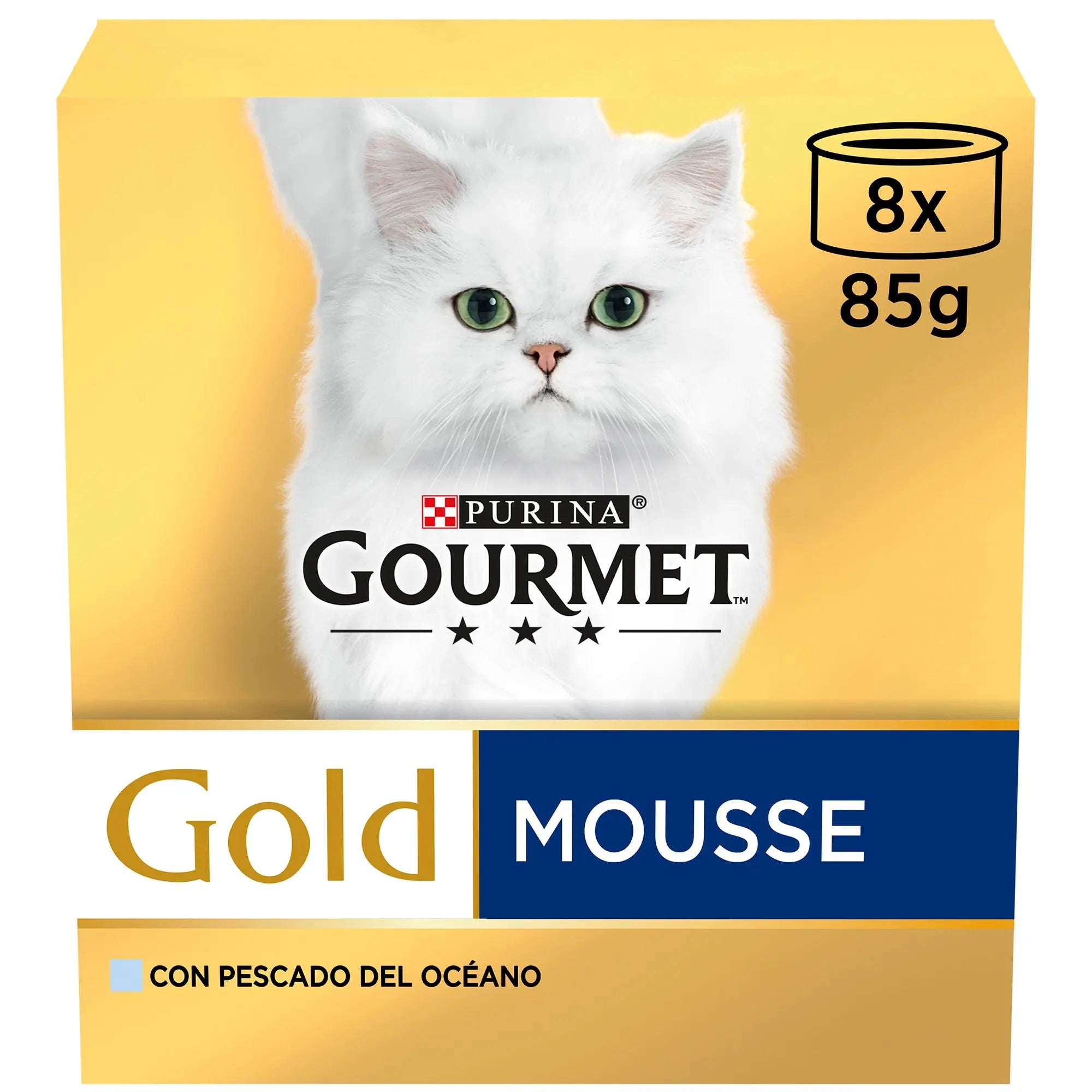 Gourmet Gold Mouse Pescado Oceánico Pack 8X85 g al mejor precio -todoastorenimal.com