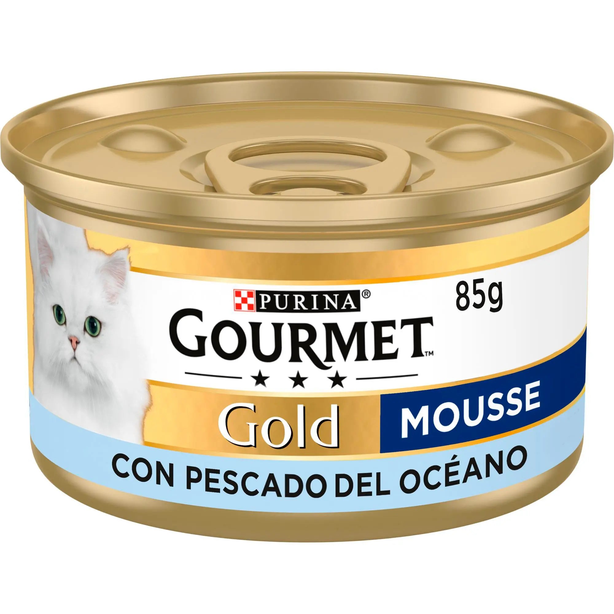 Gourmet Gold Mousse Pescado Oceánico 85 g al mejor precio -todoastorenimal.com