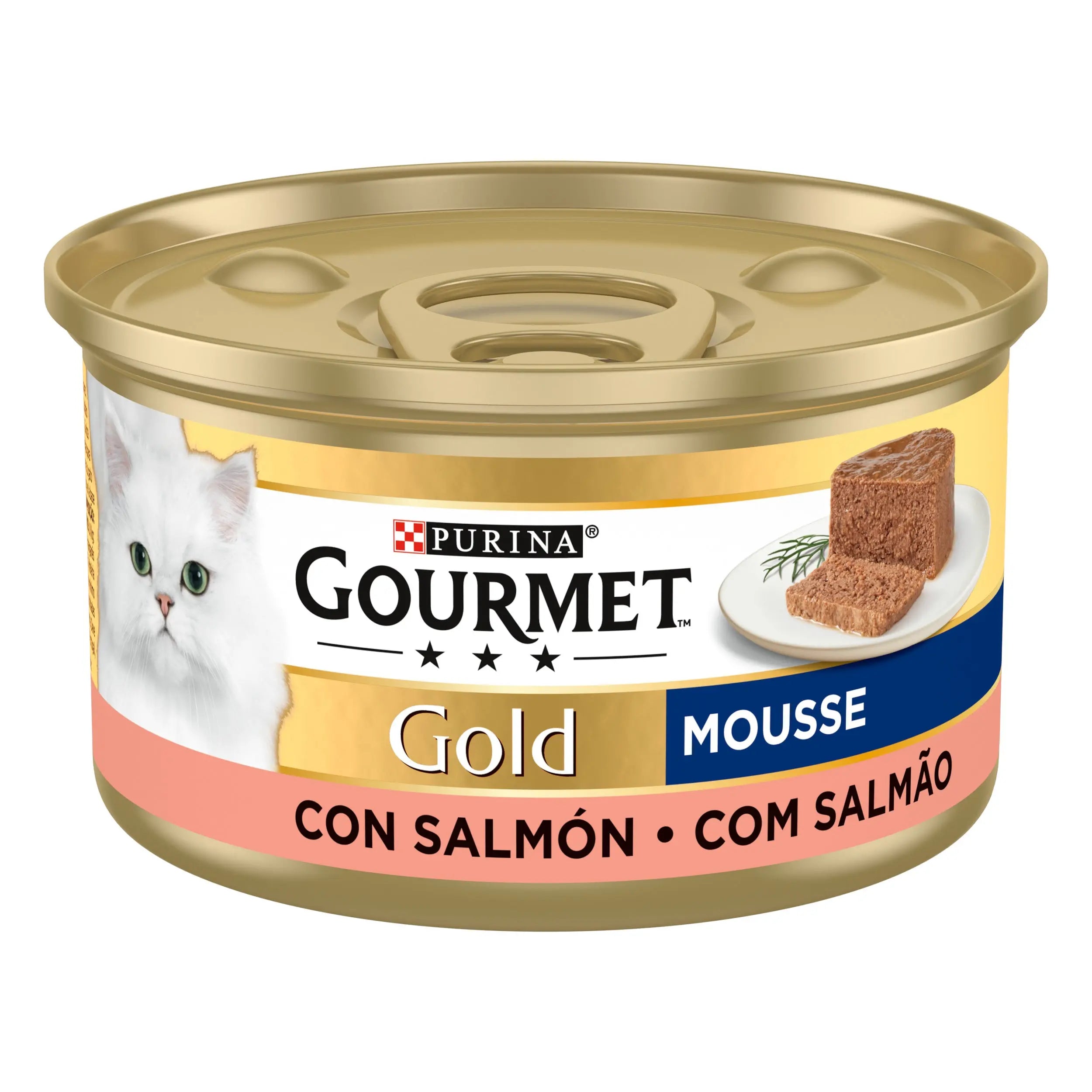 Gourmet Gold Mousse Salmón 85 g al mejor precio -todoastorenimal.com
