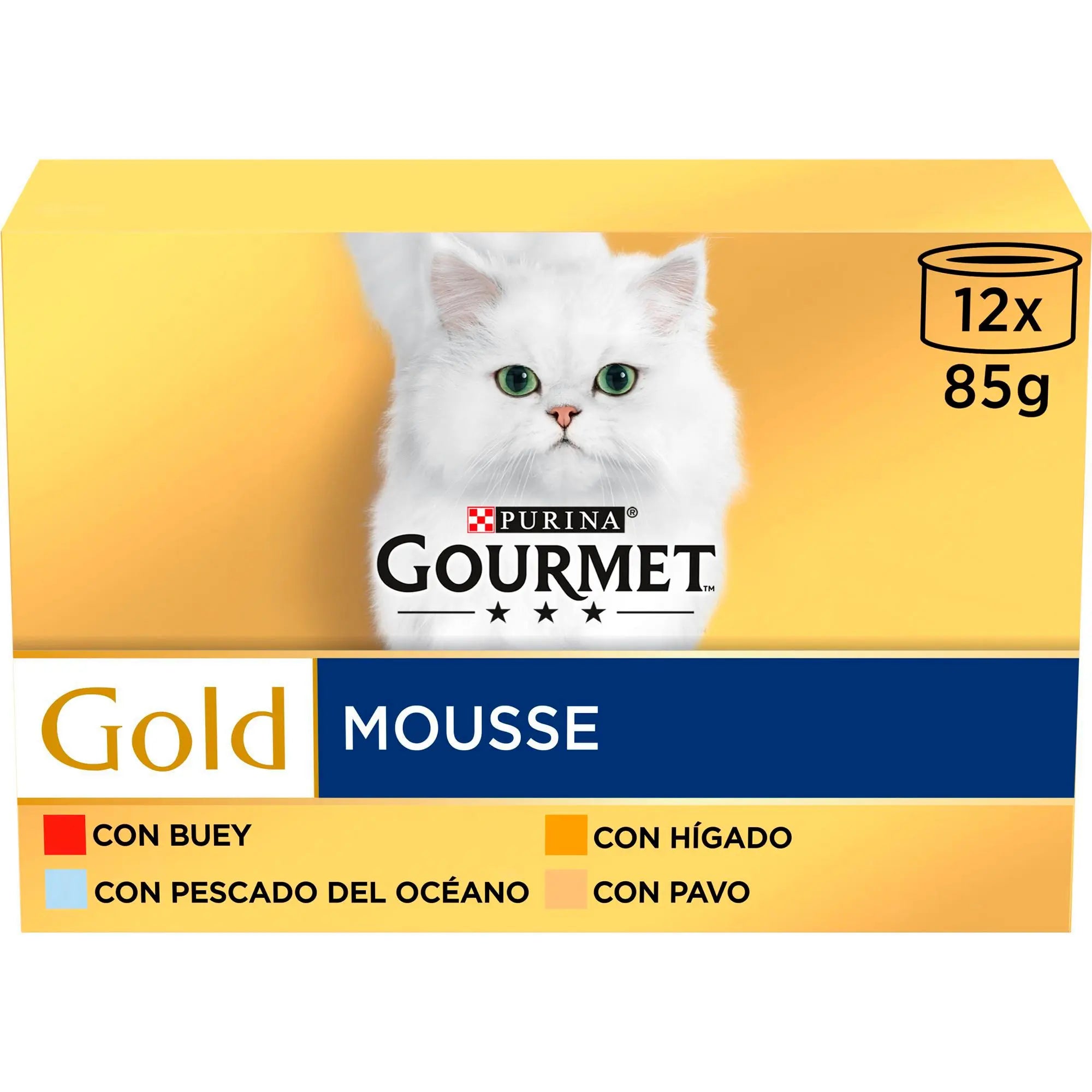Gourmet Gold Mousse Surtido Pack 12X85 g al mejor precio -todoastorenimal.com