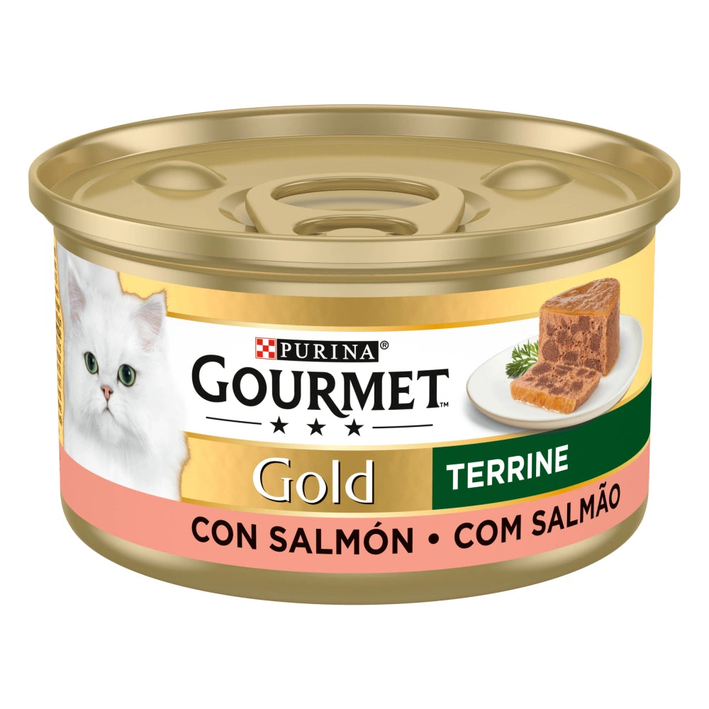 Gourmet Gold Terrine Salmón 85 g Comida Húmeda para Gatos al mejor precio -todoastorenimal.com