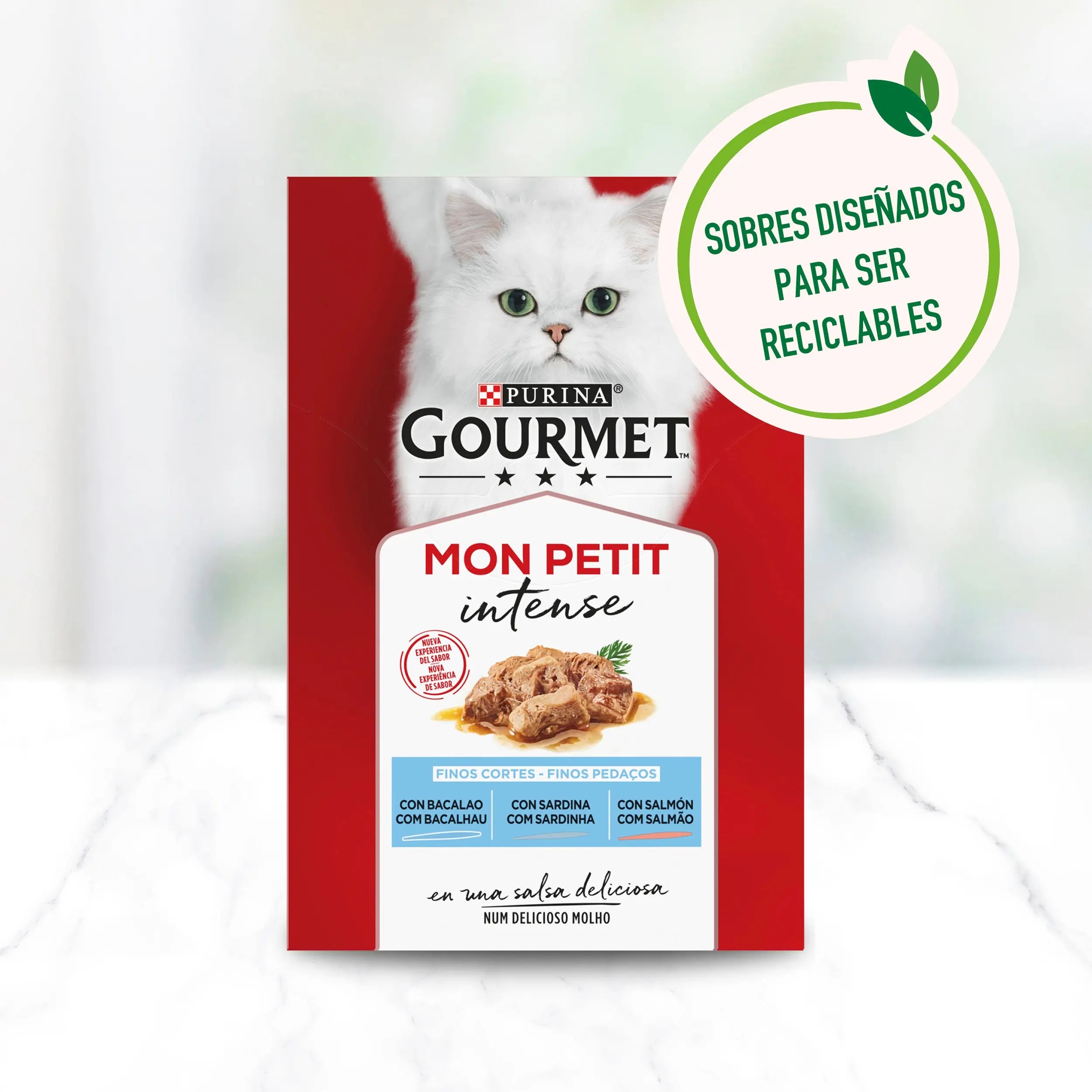Gourmet Mon Petit Bacalao, Sardina&Salmón Pack 6X50 g al mejor precio -todoastorenimal.com