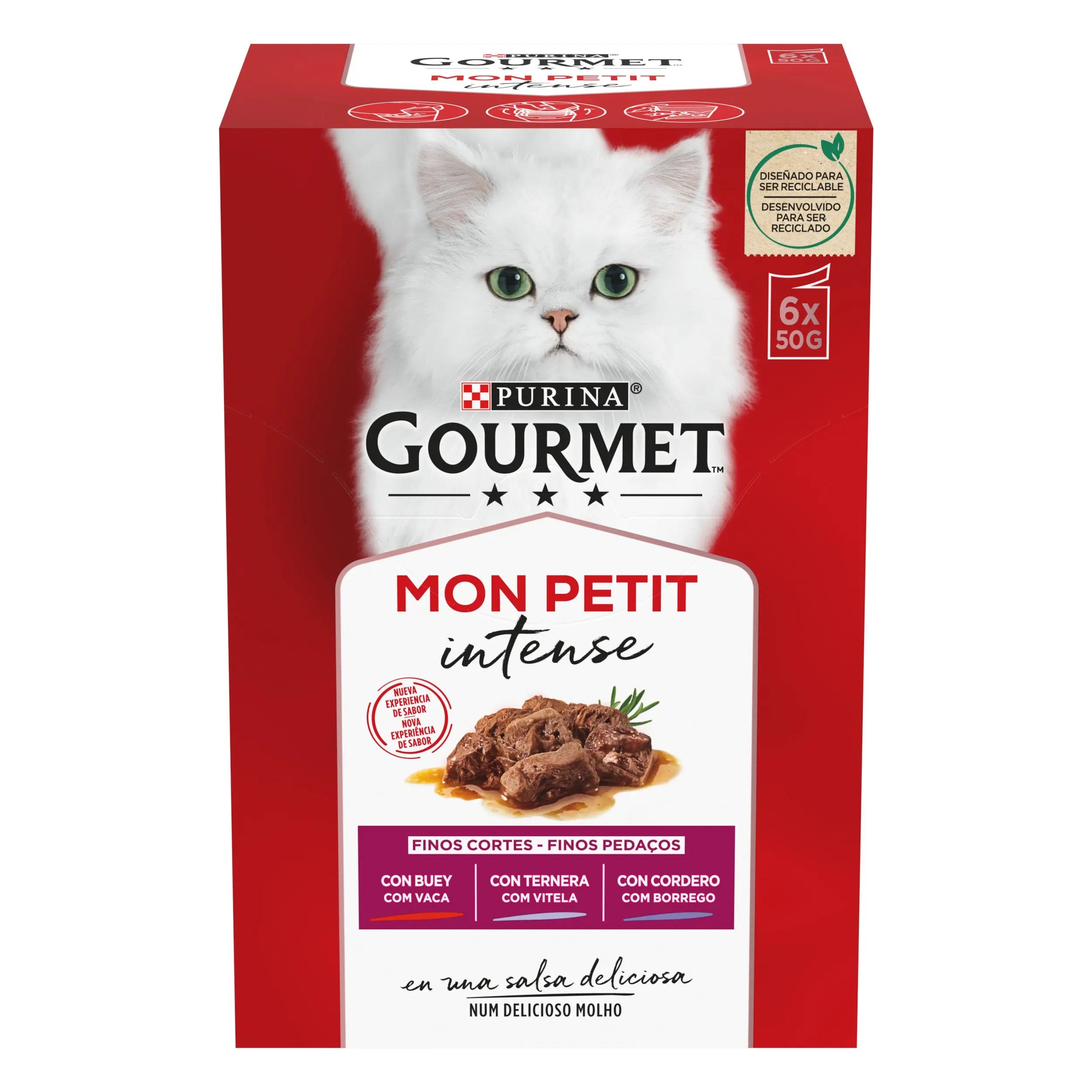 Gourmet Mon Petit Carnes Pack 6X50 g al mejor precio -todoastorenimal.com
