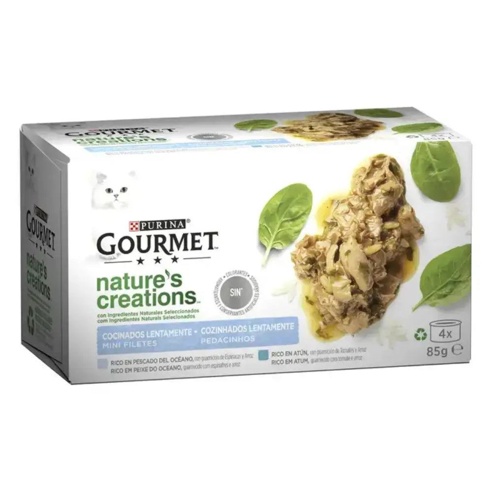 Gourmet Nature'S Creations Pescocen&Atún Pack 4X85 g al mejor precio -todoastorenimal.com