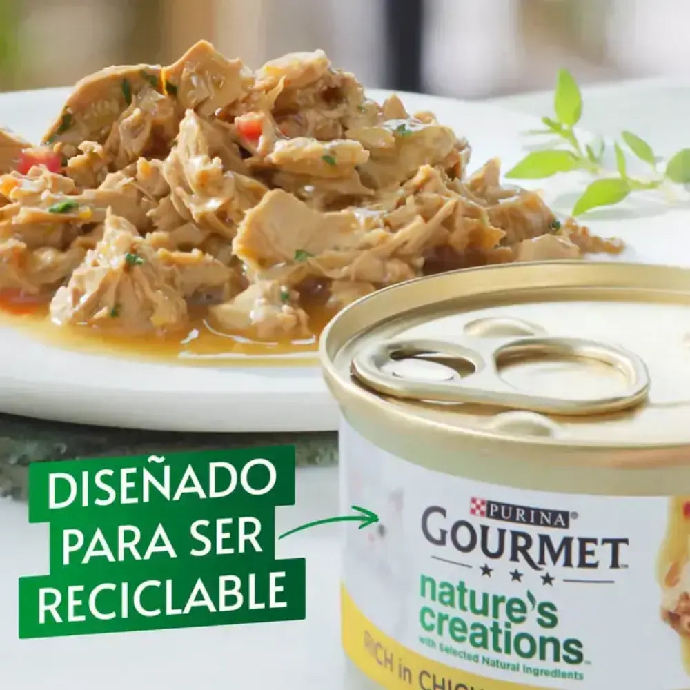 Gourmet Nature'S Creations Pollo&Pavo Pack 4X85 g al mejor precio -todoastorenimal.com