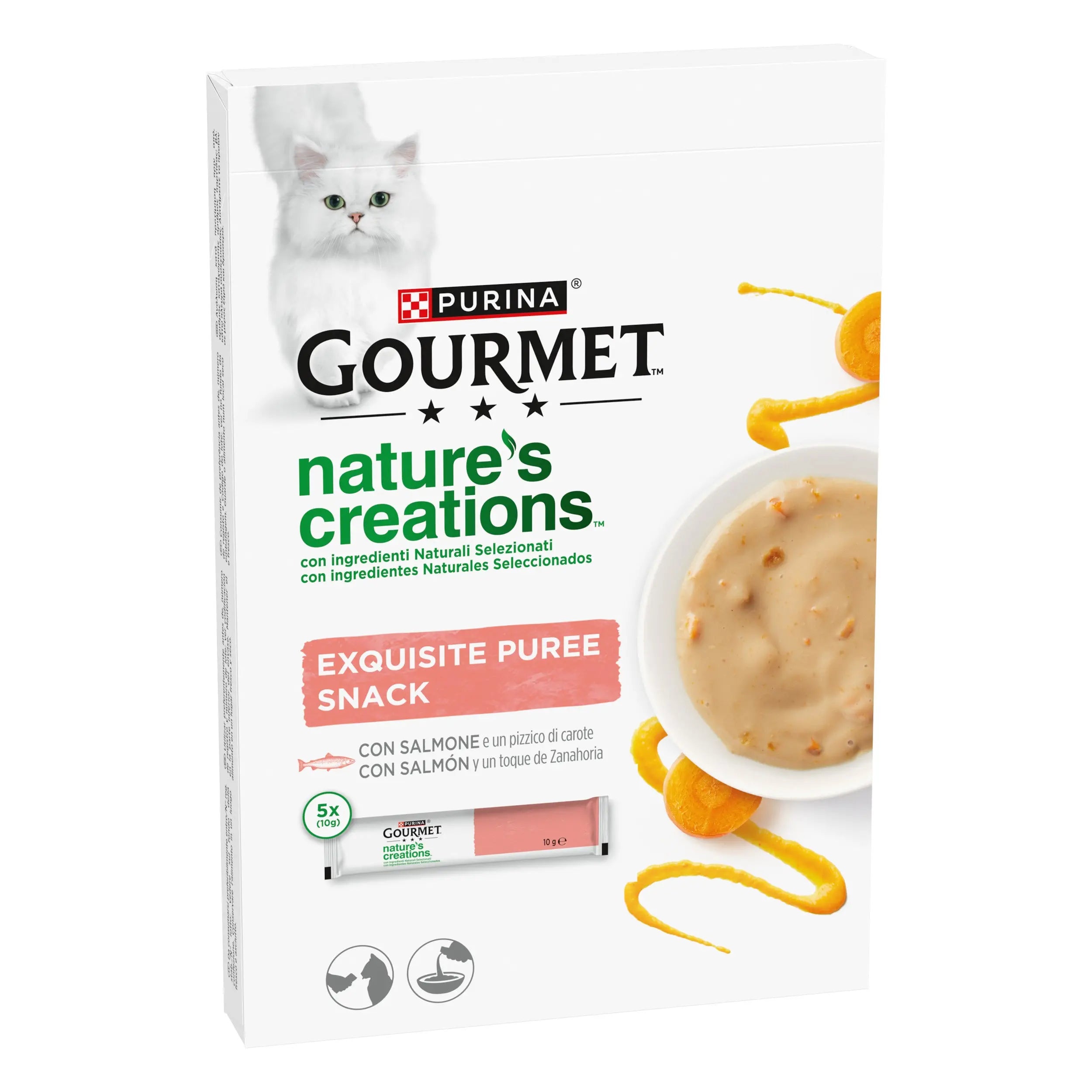 Gourmet Nature'S Creations Pure Salmón y Zanahoria 5x10 g al mejor precio -todoastorenimal.com