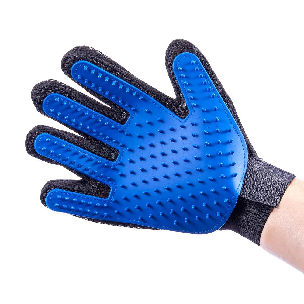 Guante Quitapelos Pro Azul 23X17 cm para Perros y Gatos Freedog al mejor precio -todoastorenimal.com