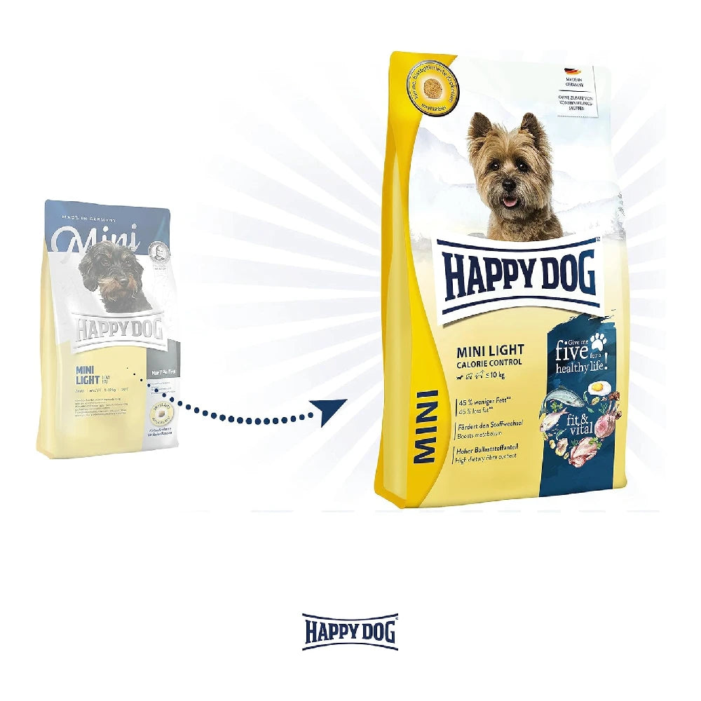 Happy Dog Mini Light Low Fat Pienso para Perros al mejor precio -todoastorenimal.com
