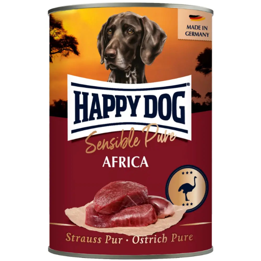 Happy Dog Sensible Pure Africa Carne de Avestruz 400 g Lata al mejor precio -todoastorenimal.com