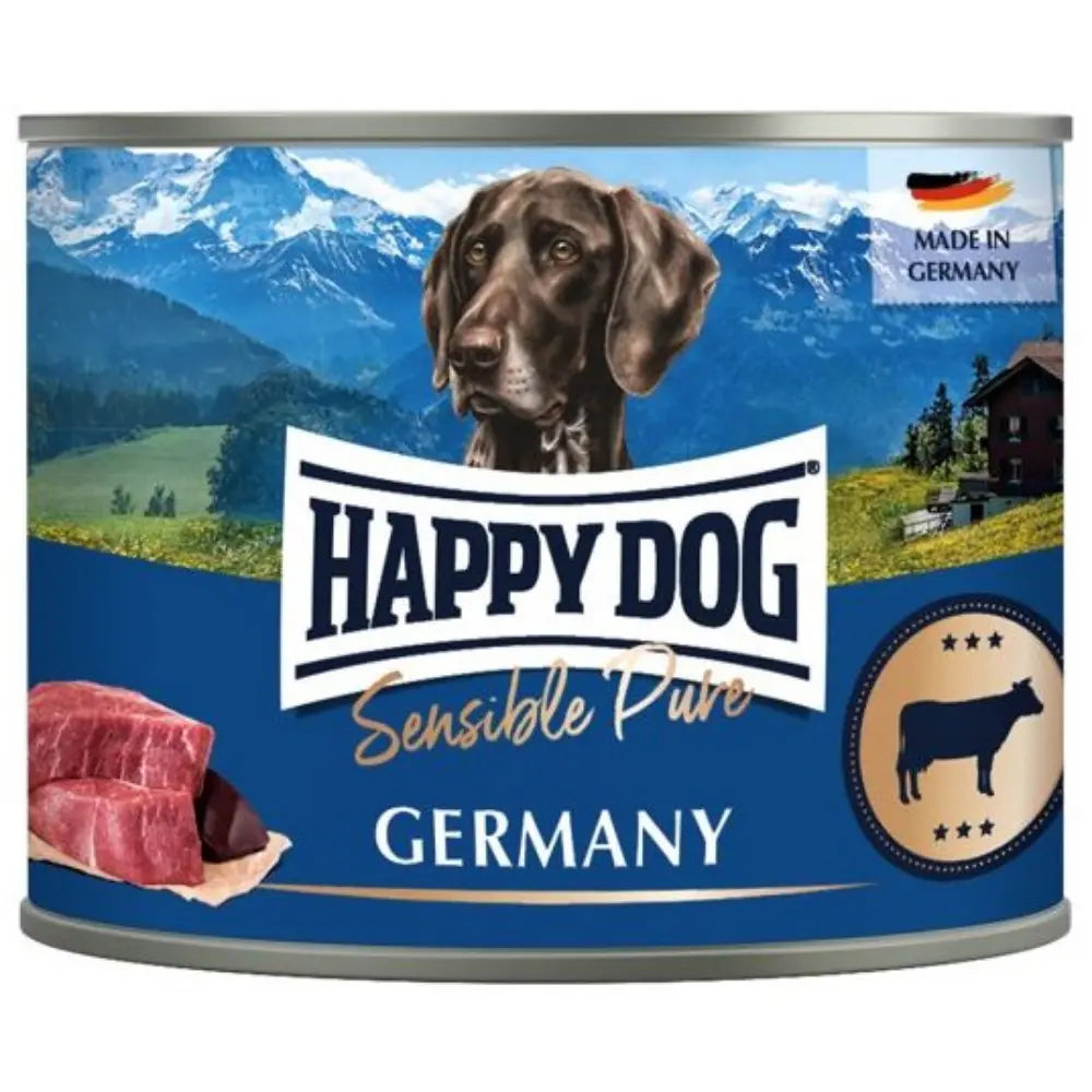 Happy Dog Sensible Pure Germany (Rind Pur) 200 g Lata al mejor precio -todoastorenimal.com