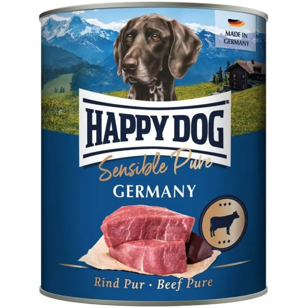 Happy Dog Sensible Pure Germany (Rind Pur) 800 g Lata al mejor precio -todoastorenimal.com