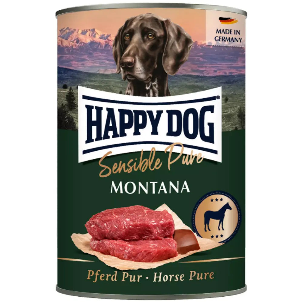 Happy Dog Sensible Pure Montana (Pferd Pur) 400 g Lata al mejor precio -todoastorenimal.com