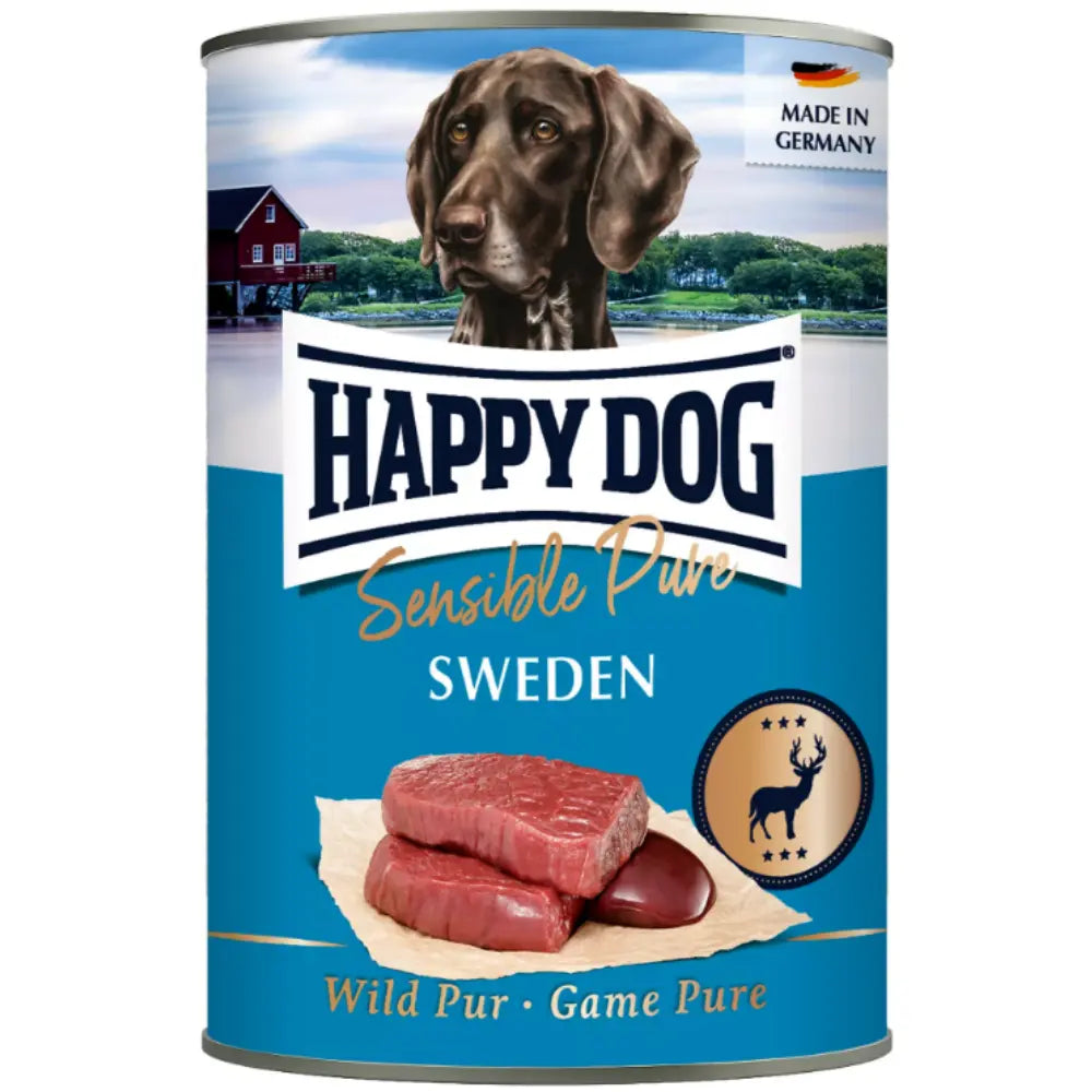 Happy Dog Sensible Pure Sweden (Wild Pur) 400 g Lata al mejor precio -todoastorenimal.com