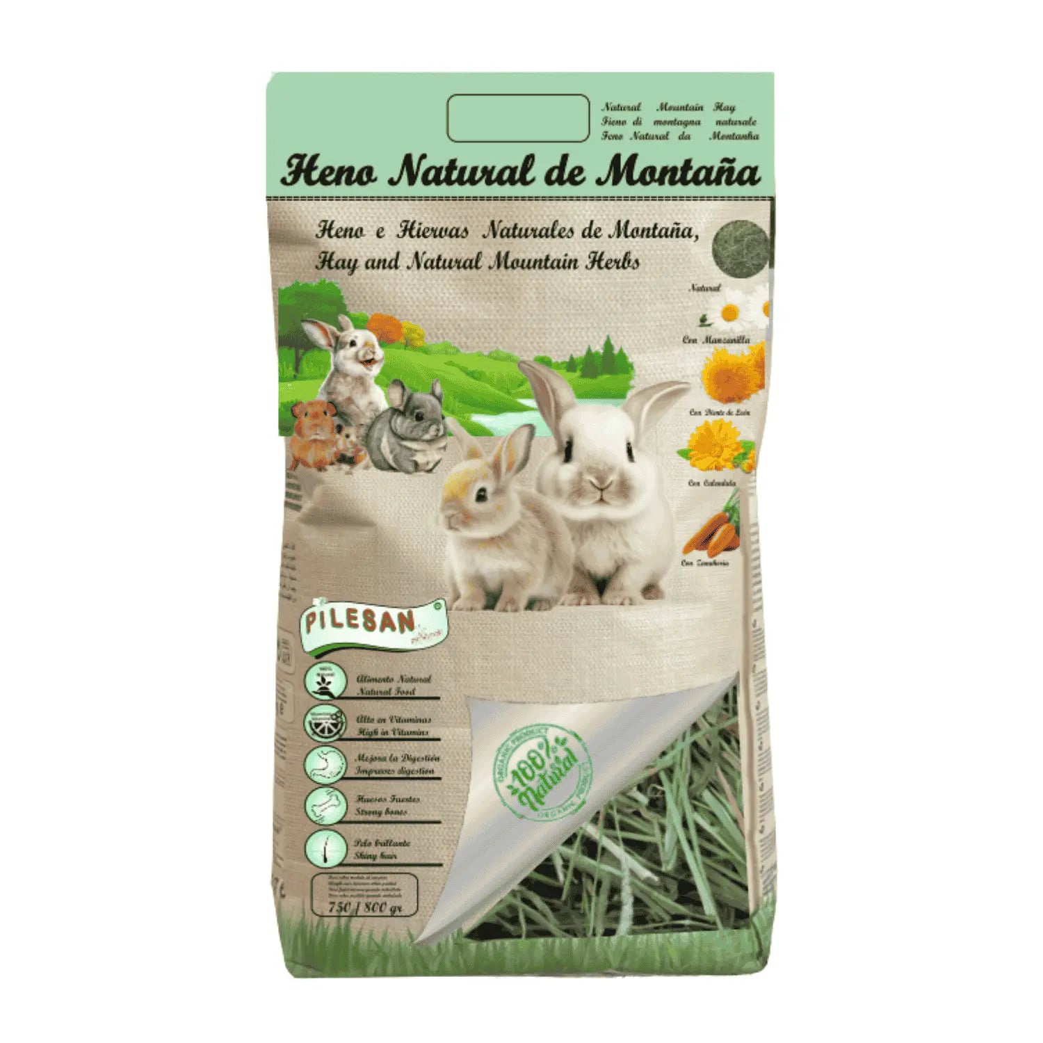 Heno Natural Pls 800Gr. al mejor precio -todoastorenimal.com