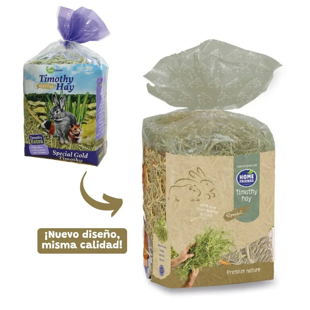 Heno Timothy Hay 600 gr para Roedores Home Friends al mejor precio -todoastorenimal.com