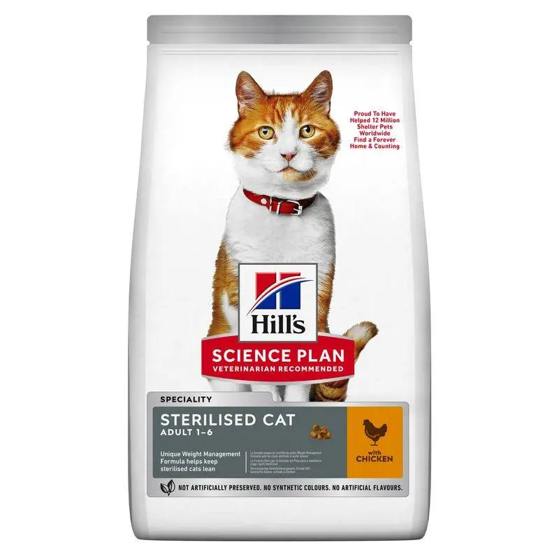 Hill'S Feline Young Adult Sterilised Cat Pollo 10Kg - Precios Más Baratos - Todoanimal