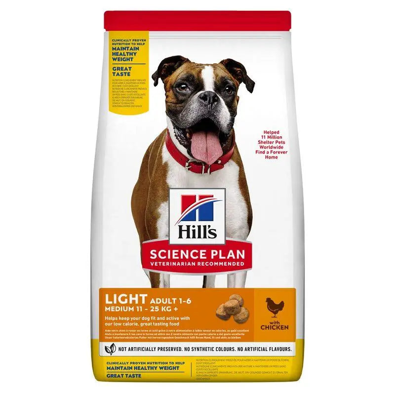 Hill'S Sp Canine Adult Light Medium Pollo 2,5 kg - Precios Más Baratos - Todoanimal